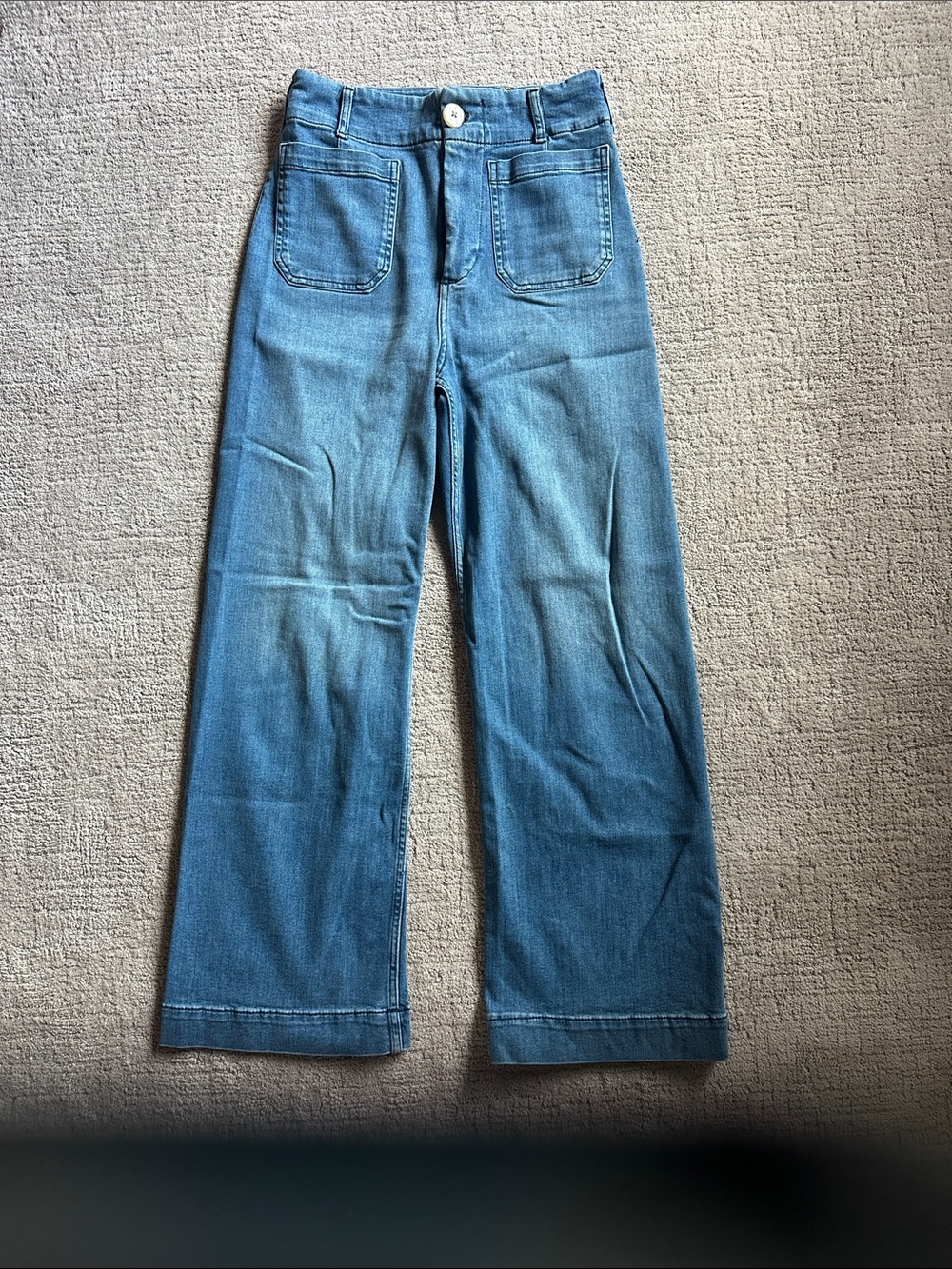 Maeve The Colette Wide-Leg High-Rise Jeans size 28 Tall
